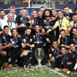 The Spanish team then show off the fruits of their labour on a hot night in Macedonia