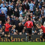 Wayne Rooney netted the second of three for Manchester Untied in a 3-2 win over City in 2012