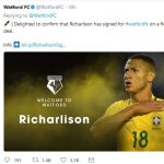 richarlison – tweet