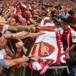 Alexis Sanchez also uploaded a photo of when he celebrated with the Arsenal fans last season after winning the FA Cup