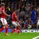 Brazilian Kenedy volleyed home from close range after a great team move to score the opener