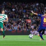 Denis Suarez made it three with after Messi had been denied