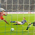 James Rodriguez netted the second goal for Bayern Munich