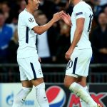Tottenham’s goalscorers Heung-min Son and Harry Kane