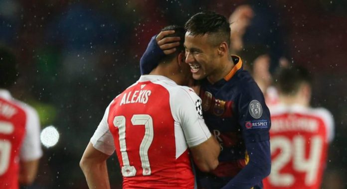 Alexis Sanchez and Neymar are pals and have been since their time together at Barcelona