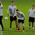 Liverpool trained on the pitch at Maribor ahead of their game