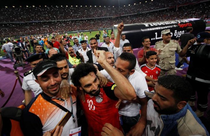Mo Salah was mobbed for his Egypt heroics