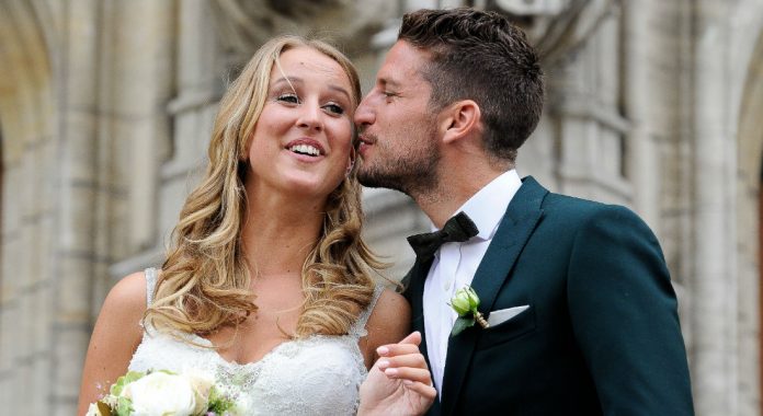 Napoli star Dries Mertens with wife Kat Kerkhofs