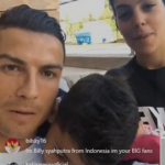 Ronaldo and girlfriend Georgina annonced the name on Instagram live