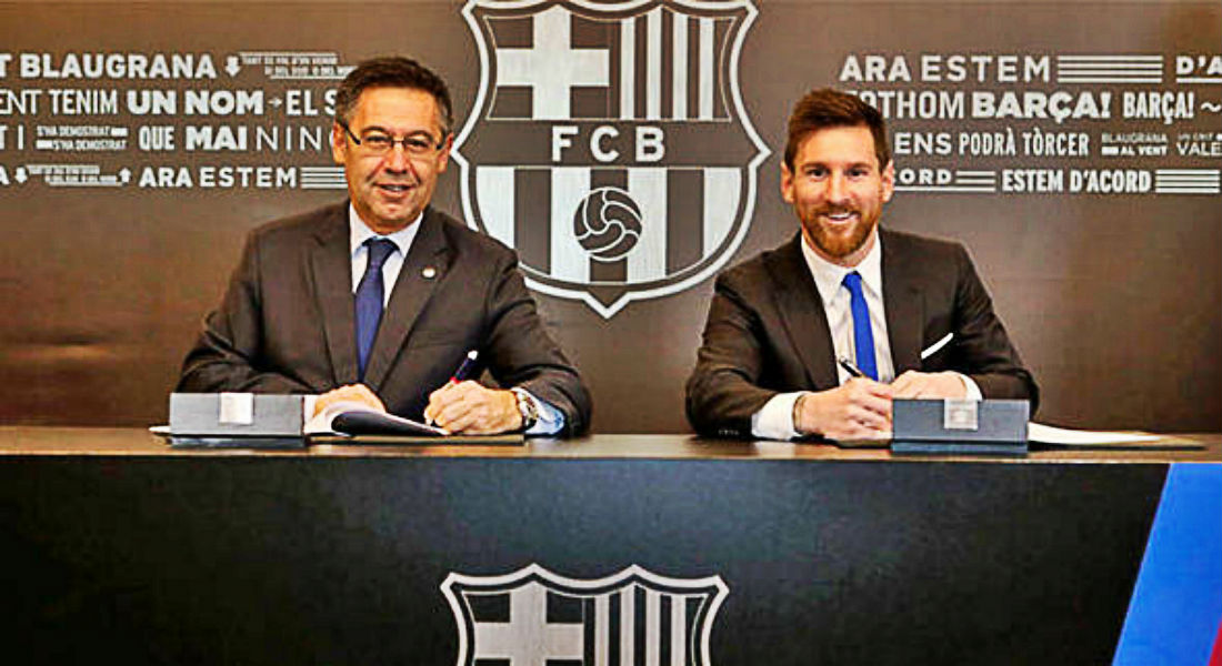 Lionel Messi Signs New Barcelona Contract With £626m Release Clause