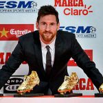 Messi now has four Golden Shoes the same as his arch-rival Ronaldo