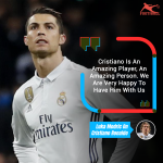 Modric Feels Lucky To Have