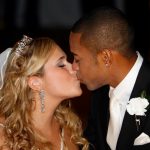 Robinho with wife Vivian at their wedding in 2009