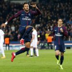 The Brazilian found the back of the net just before the half time