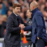 Zinedine Zidane congractulates Tottenham manager
