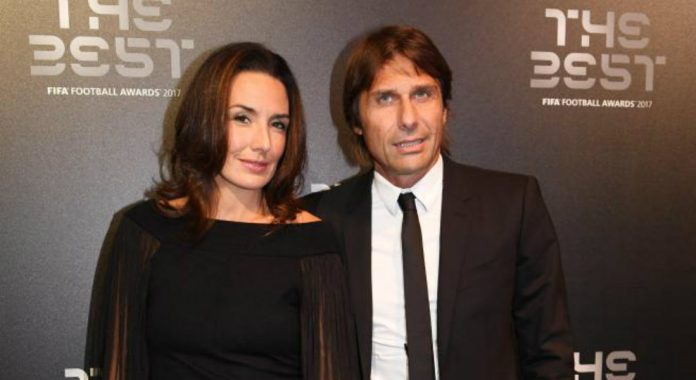 Antonio Conte with his wife Elisabetta