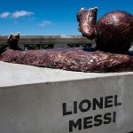 Lionel Messi’s statue was left without a body