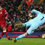 Roberto Firmino scores his second goal without even looking