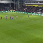 The celebration for Alexis Sanchez’s first goal was split