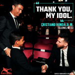 When Cristiano Jr. met Leo Messi