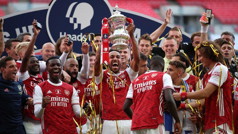 Arsenal FA Cup celebration