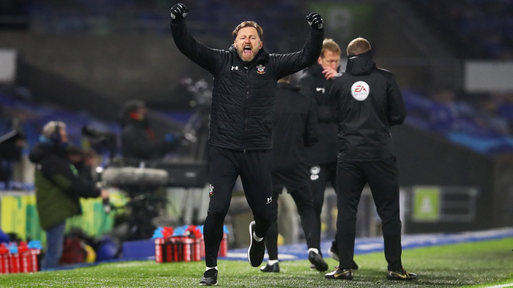 Ralph Hasenhuttl Celebrating