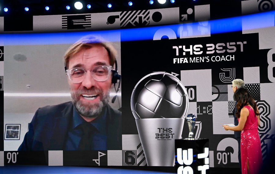 Klopp winning FFA BEST AWARD