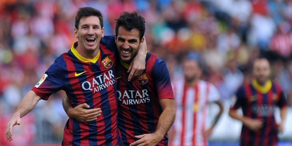 Messi and Fabregas