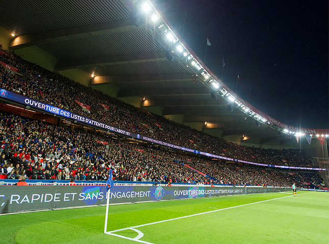 psg stadium paris stand