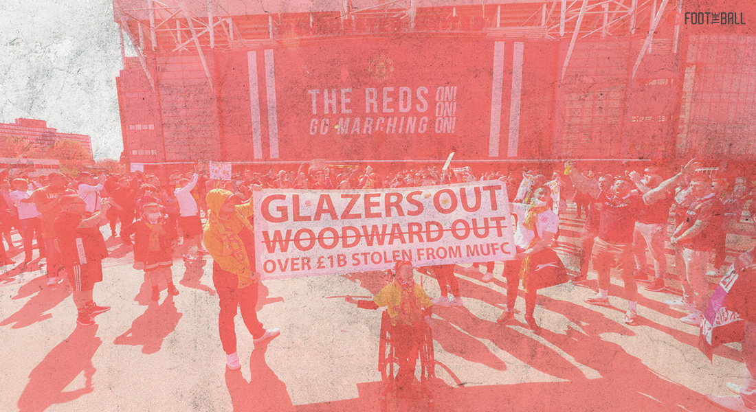 manchester united glazer protest