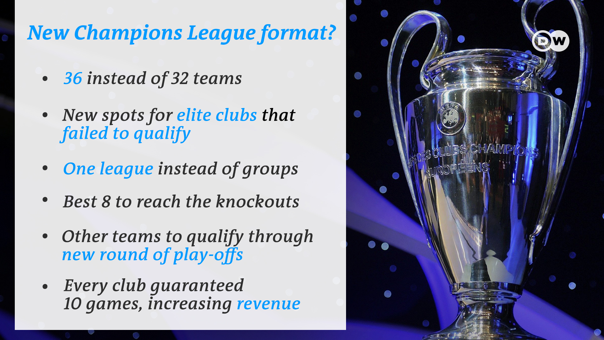 UEFA Champions League format change: groups, knockout, league table - AS USA