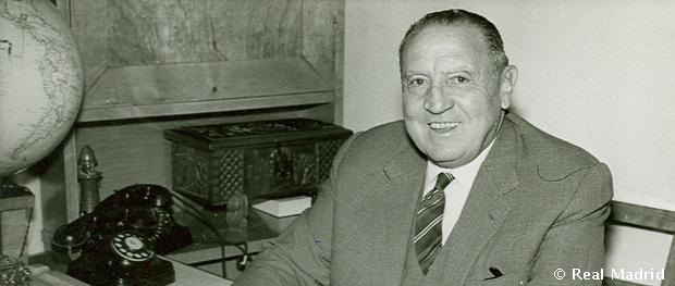 Real Madrid Chairman for 35 years Santiago Bernabeu