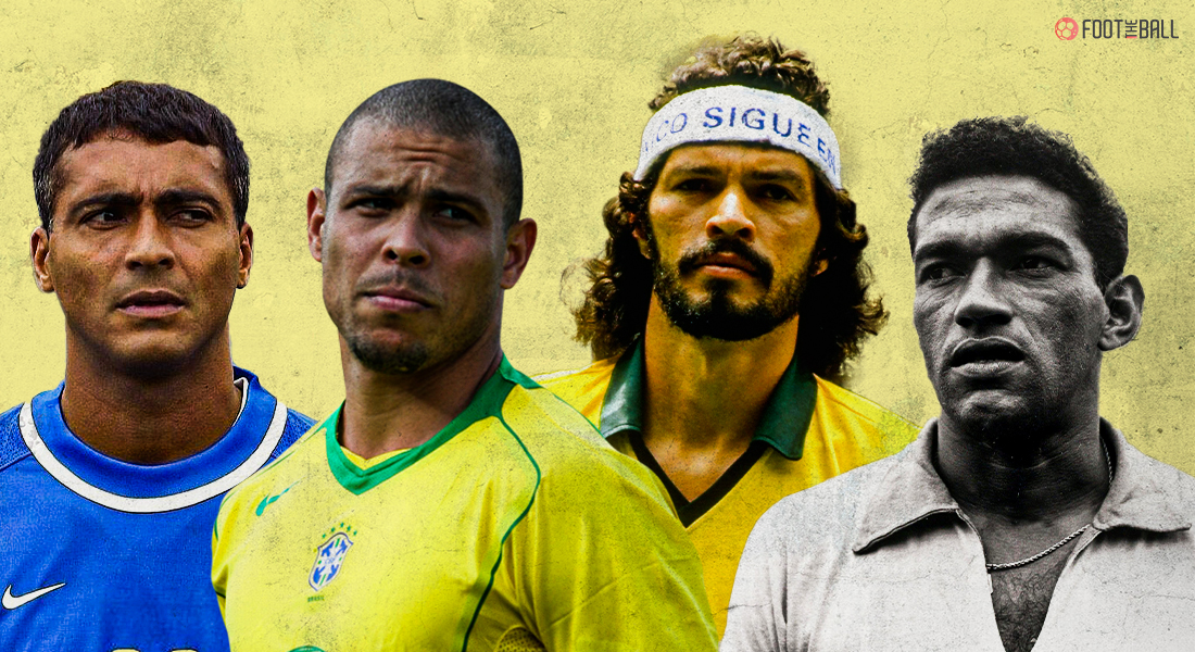 romario, ronaldo, socrates, garrincha