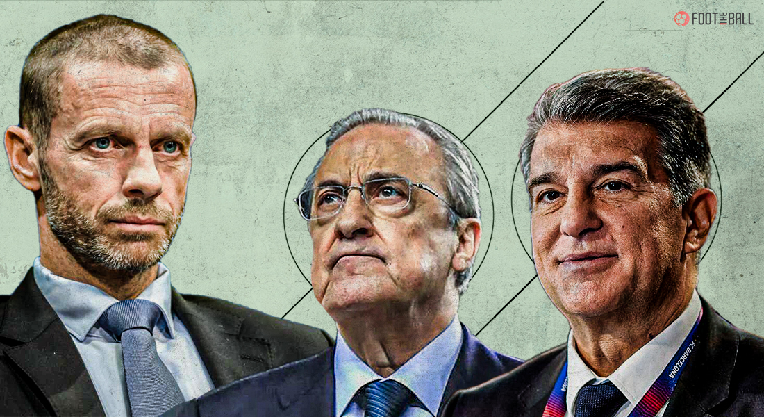 Ceferin, Perez, Laporta