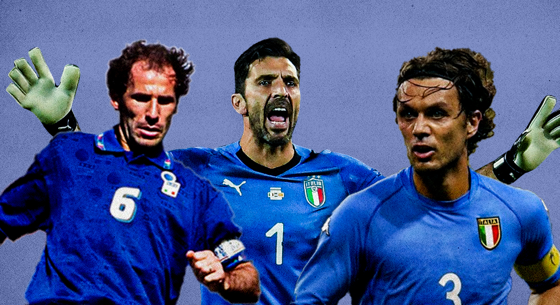 Maldini, Buffon, Baresi feature - want them in italian jerseys