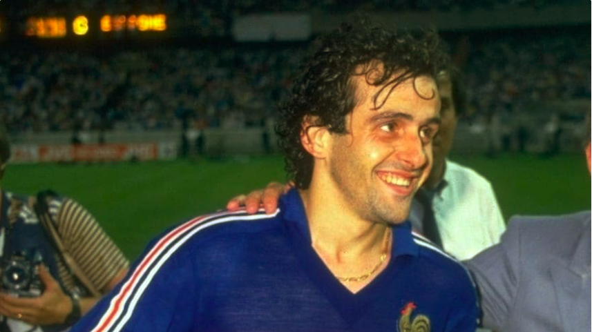 Michel Platini at the 1984 Euros.