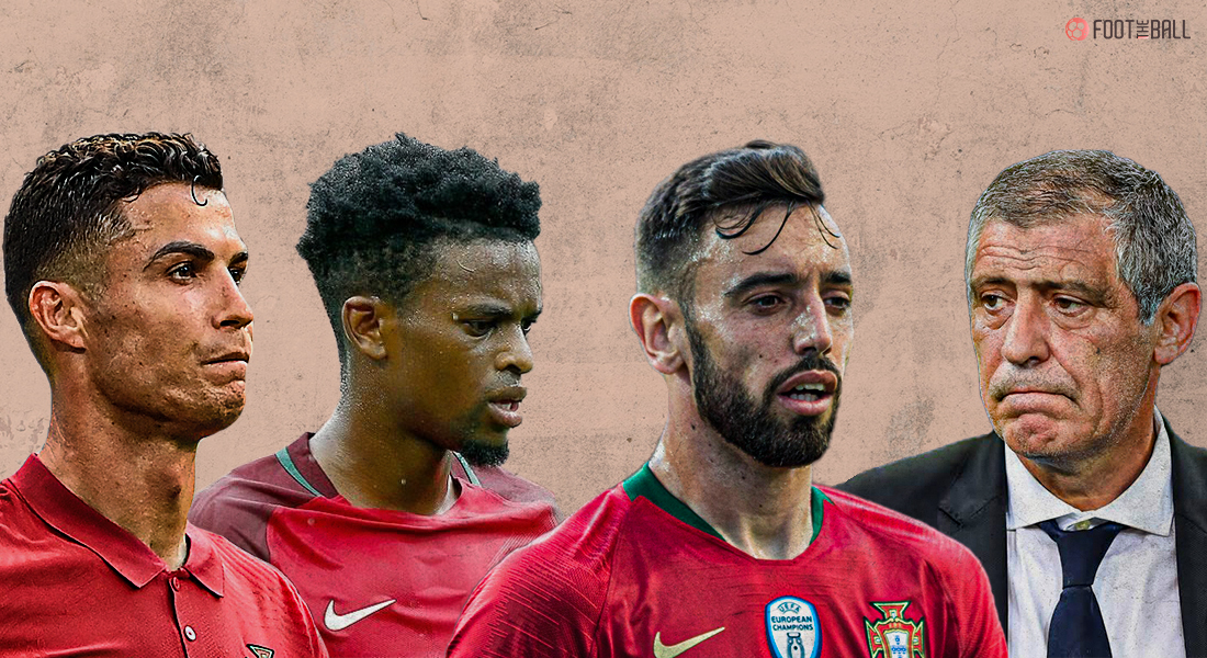 cristiano ronaldo, nelson semedo, bruno fernandes, fernando santos