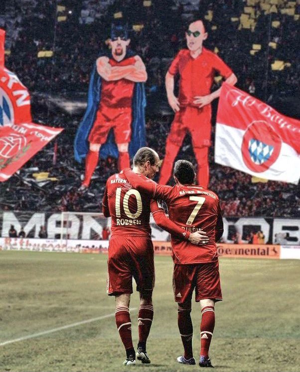 Arjen Robben and Frank Ribery