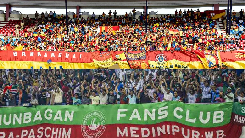 East Bengal and Mohun Bagan supporters 