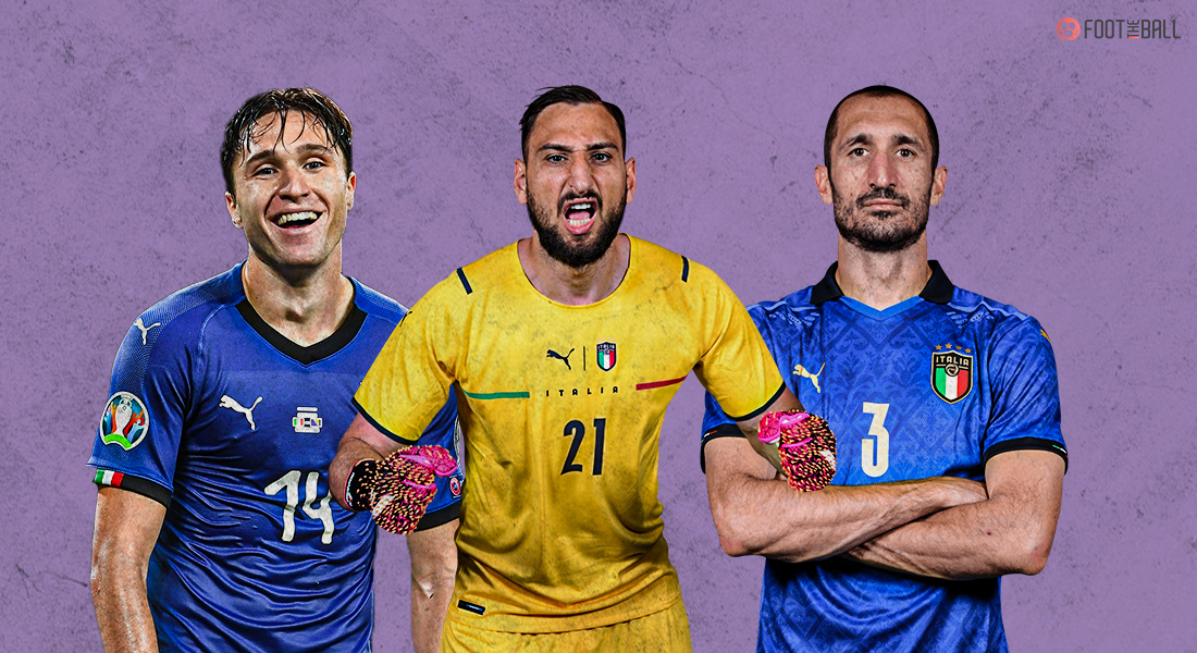 federico chiesa, gianluigi donnarumma, giorgio chiellini