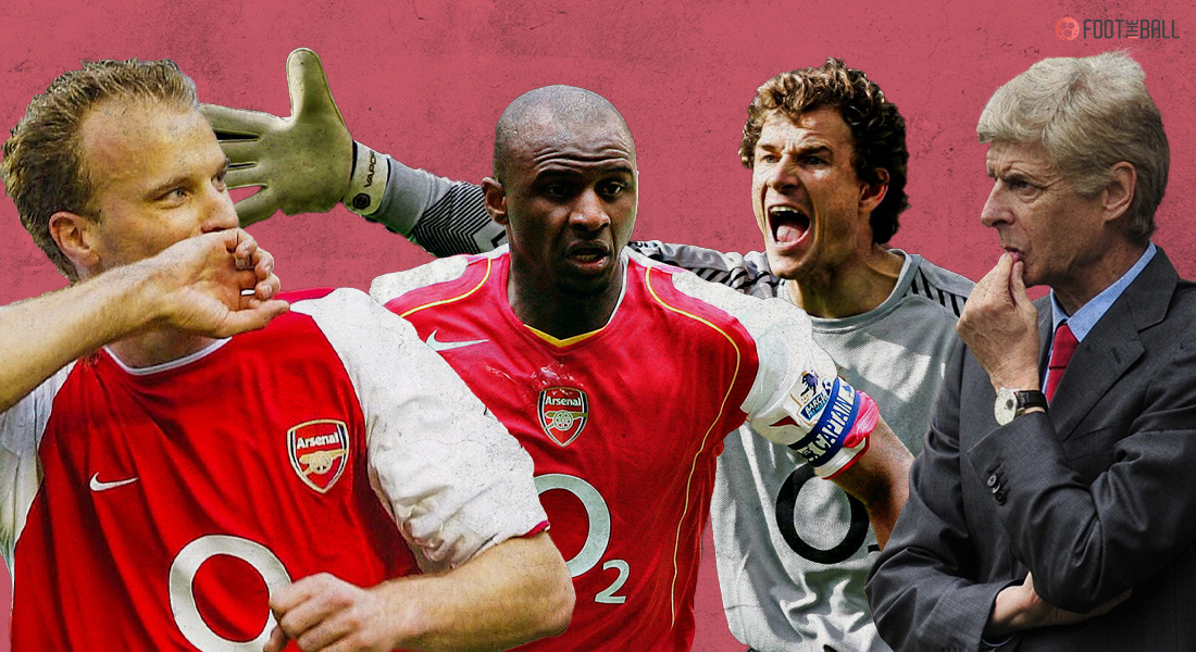 Dennis Bergkamp, Patrick Vieira, Jens Lehmann, Arsene Wenger