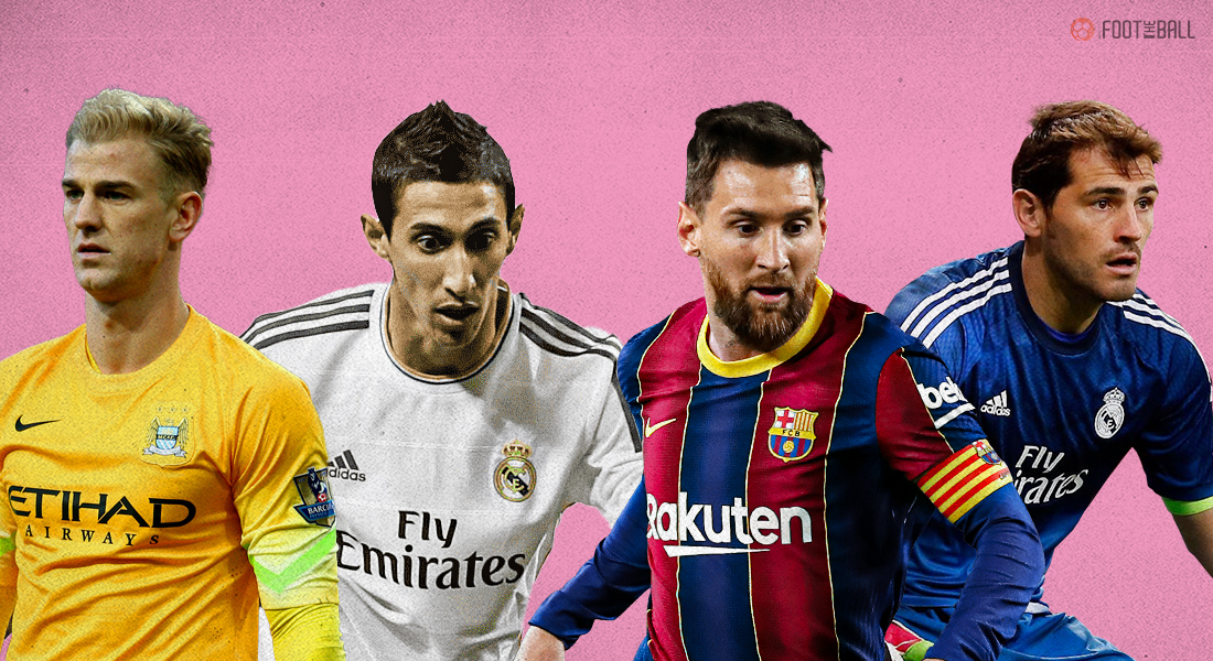 Joe Hart, Angel Di Maria, Lionel Messi, Iker Casillas