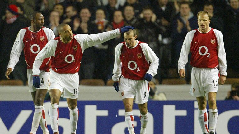 Patrick Vieira, Thierry Henry, Freddie Ljungberg, Dennis Bergkamp