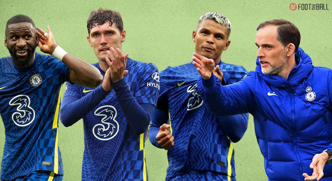 Antonio Rudiger, Andreas Christensen, Thiago Silva, Thomas Tuchel