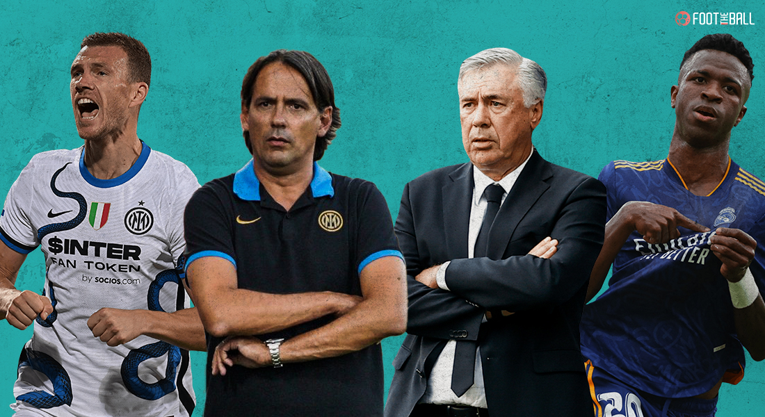 Edin Dzeko, Simone Inzaghi, Carlo Ancelotti, Viniciurs Jr