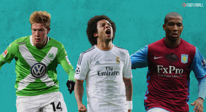 Kevin De Bruyne, Marcelo, Ashley Young