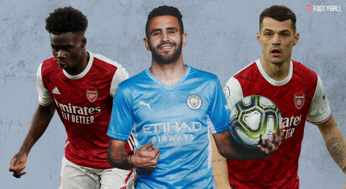 Bukayo Saka, Riyad Mahrez, Granit Xhaka