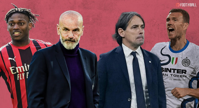 Rafael Leao, Stefano Pioli, Simone Inzaghi, Edin Dzeko