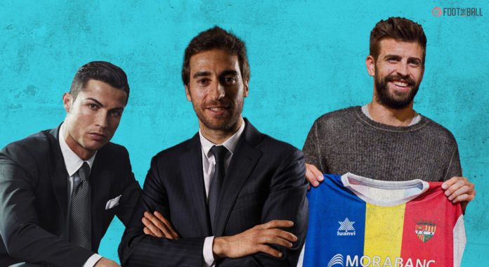 Cristiano Ronaldo, Mathieu Flamini, Gerard Pique