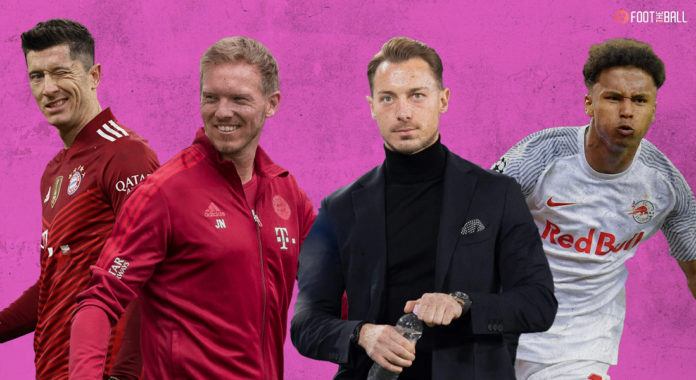 match preview salzburg vs bayern munich Robert Lewandowski. Julian Nagelsmann, Matthias Jaissle, Karim Adeyemi